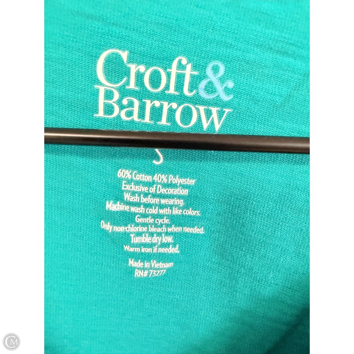 Top Sleeveless Basic By Croft And Barrow In Aqua, Size: S
