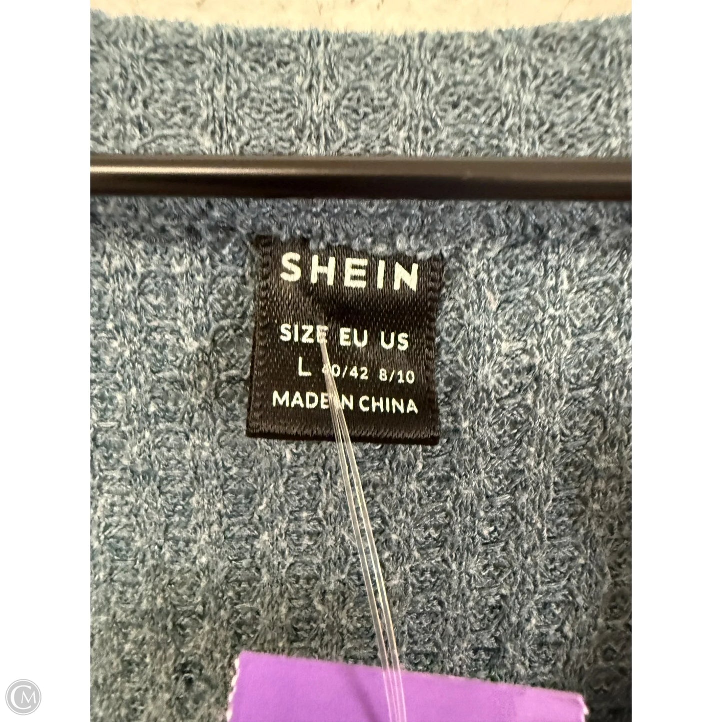 Top Long Sleeve By Shein In Blue, Size: L