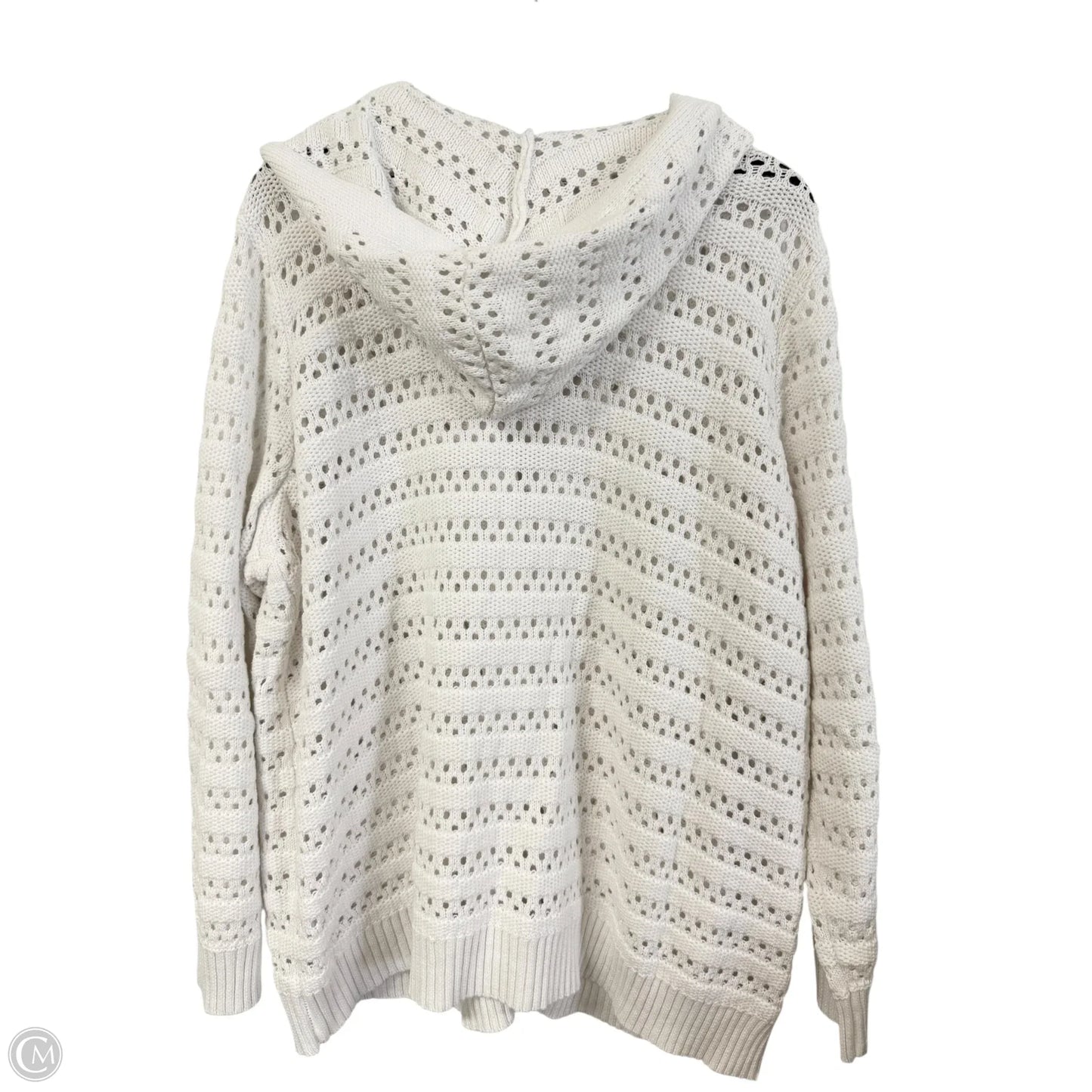 Sweater By Denim And Company In White, Size: 2x