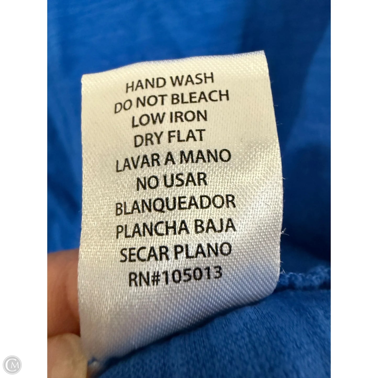 Top Short Sleeve By Andree By Unit In Blue, Size: Xl