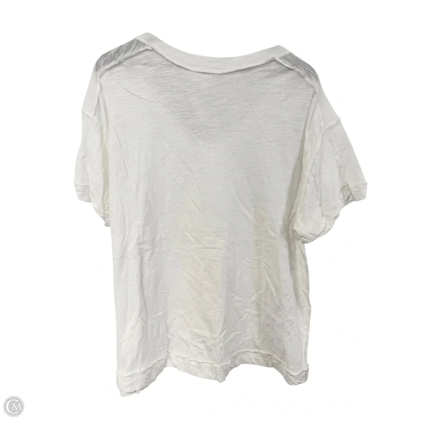 Top Short Sleeve By Andree By Unit In White, Size: Xl