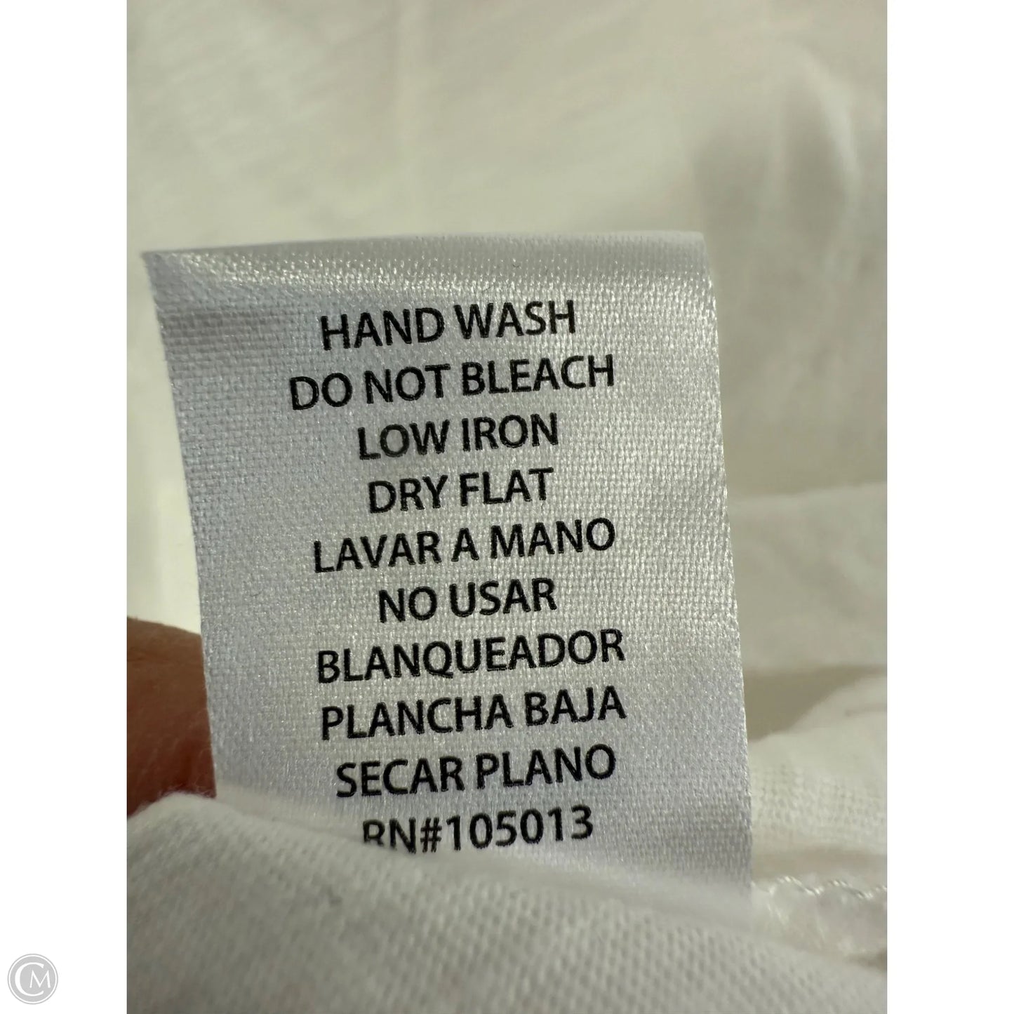 Top Short Sleeve By Andree By Unit In White, Size: Xl