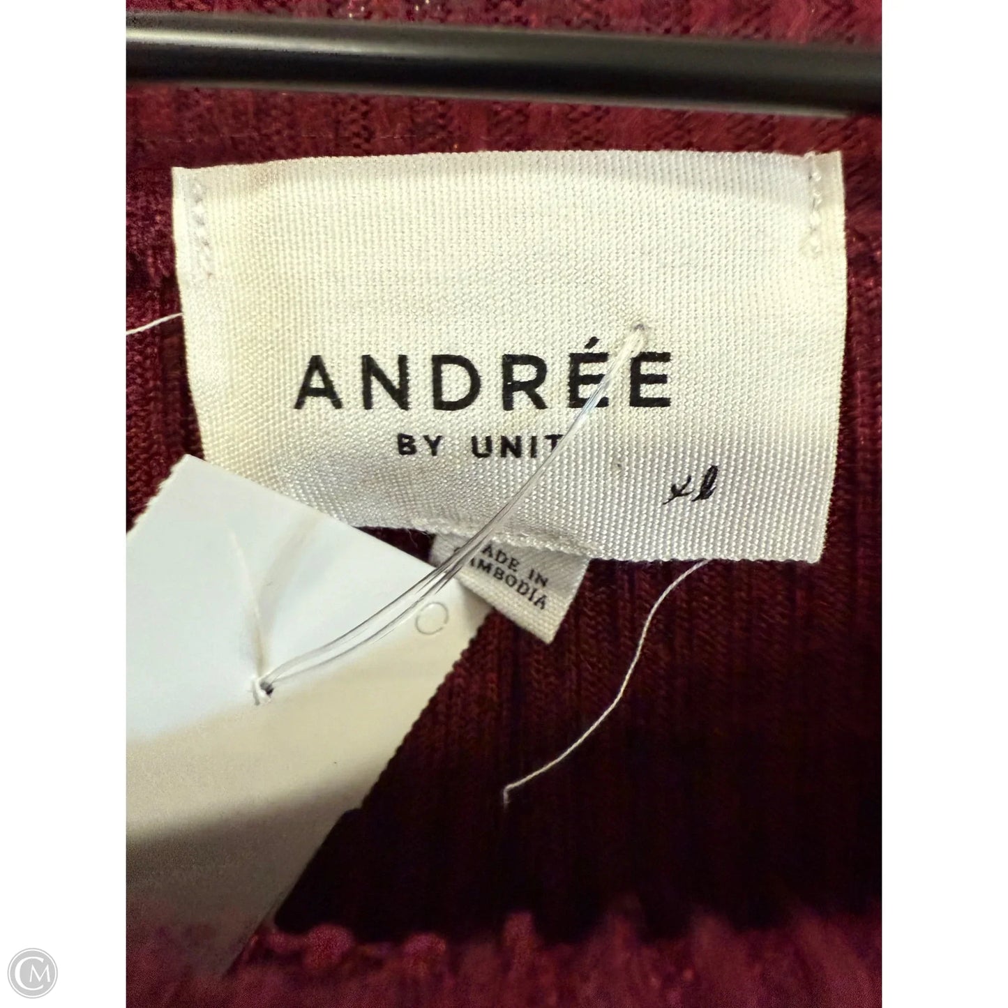 Top Long Sleeve By Andree By Unit In Red, Size: Xl