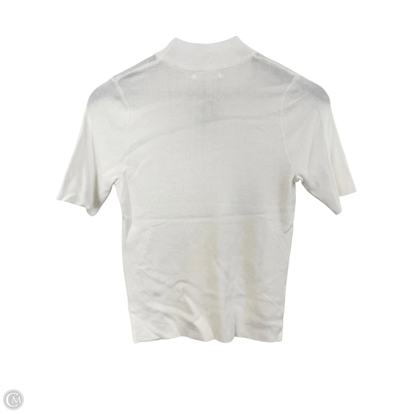 Top Short Sleeve By Cmc In White, Size: L