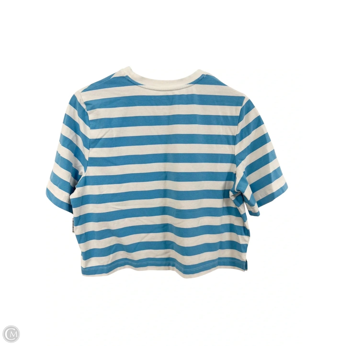Top Short Sleeve Basic By A New Day In Striped Pattern, Size: S