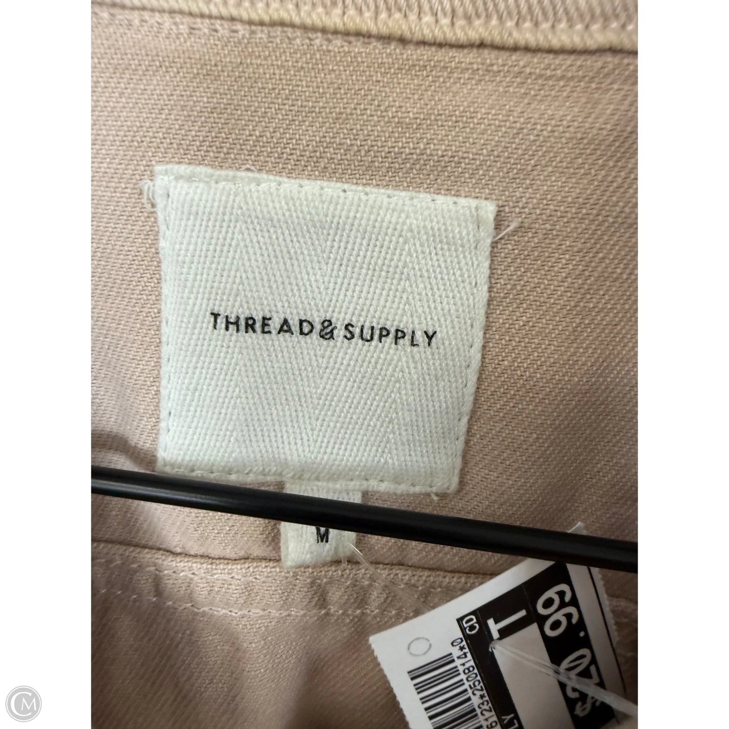 Jacket Denim By Thread And Supply In Pink Denim, Size: M