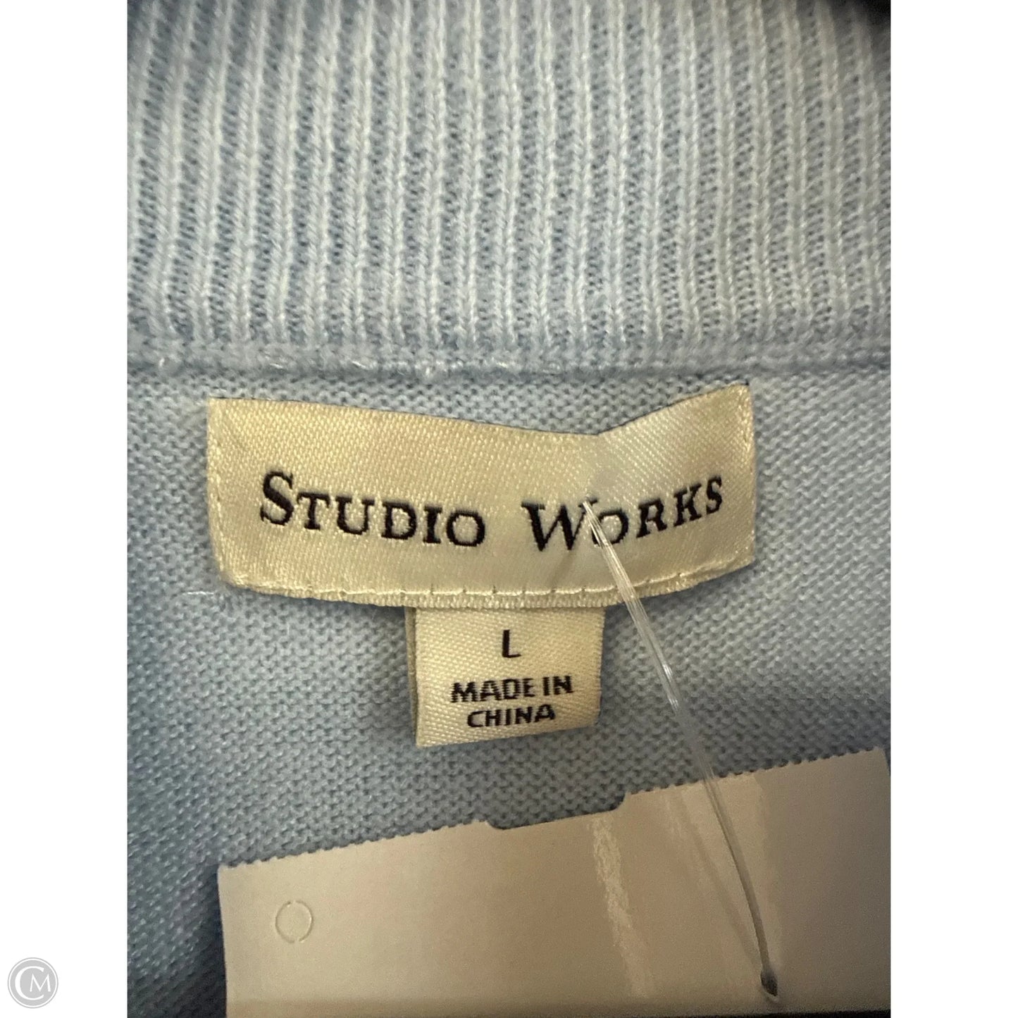 Sweater By Studio Works In Blue, Size: L