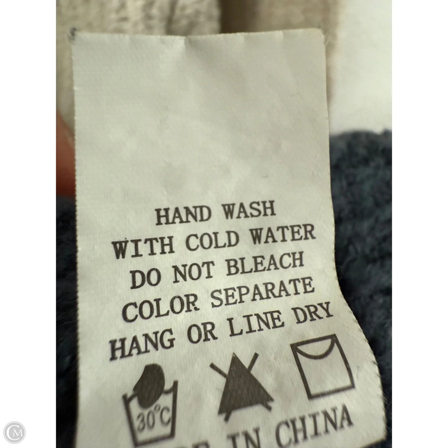 Sweater By Dreamers In Blue & Tan, Size: S