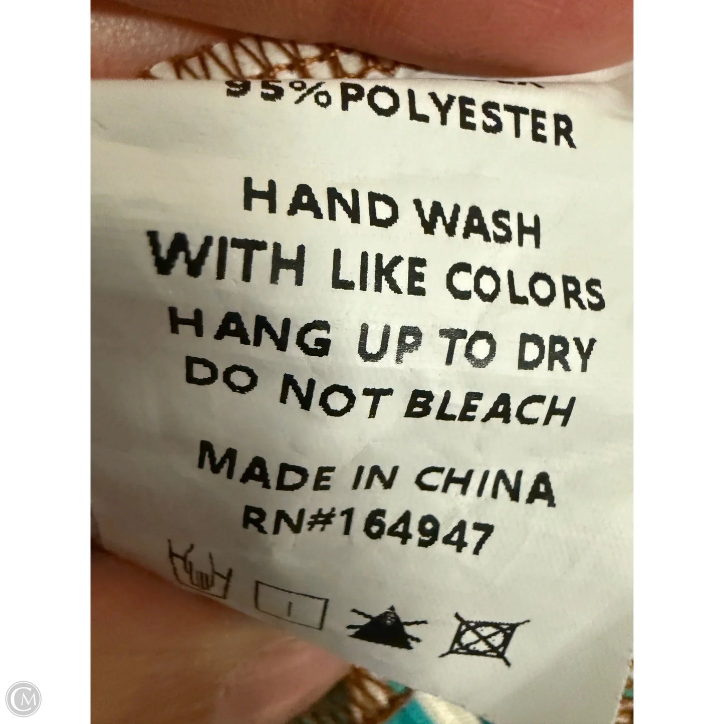 Top Short Sleeve By Clothes Mentor In Brown & Green, Size: L