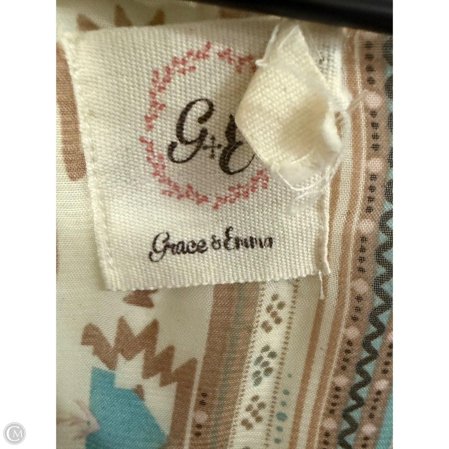 Kimono By Clothes Mentor In Brown & Green, Size: Xl