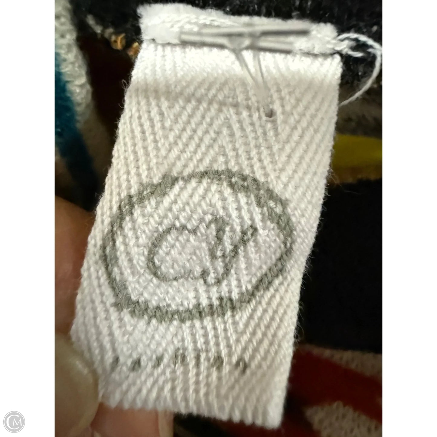 Sweatshirt Collar By Cyrus Knits In Black & Yellow, Size: L