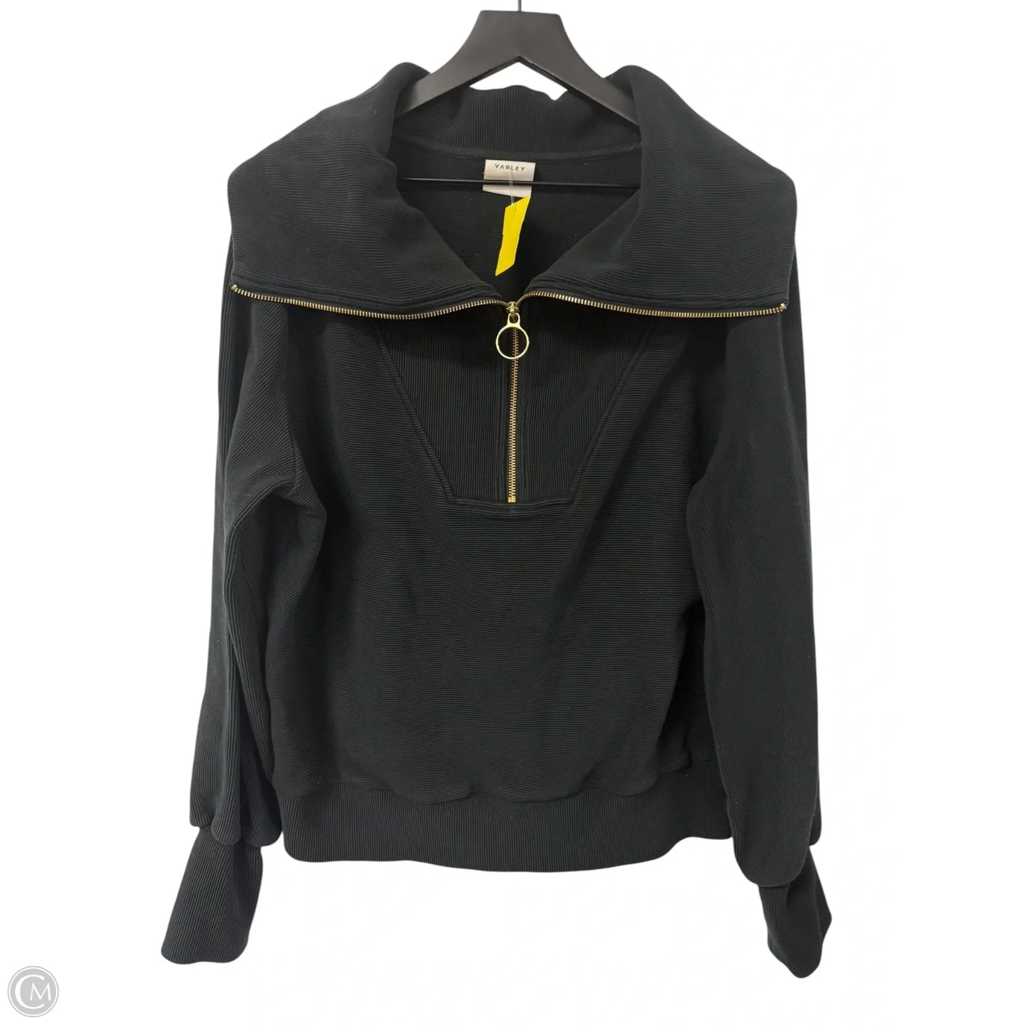 Sweatshirt Collar By Varley In Black, Size: L