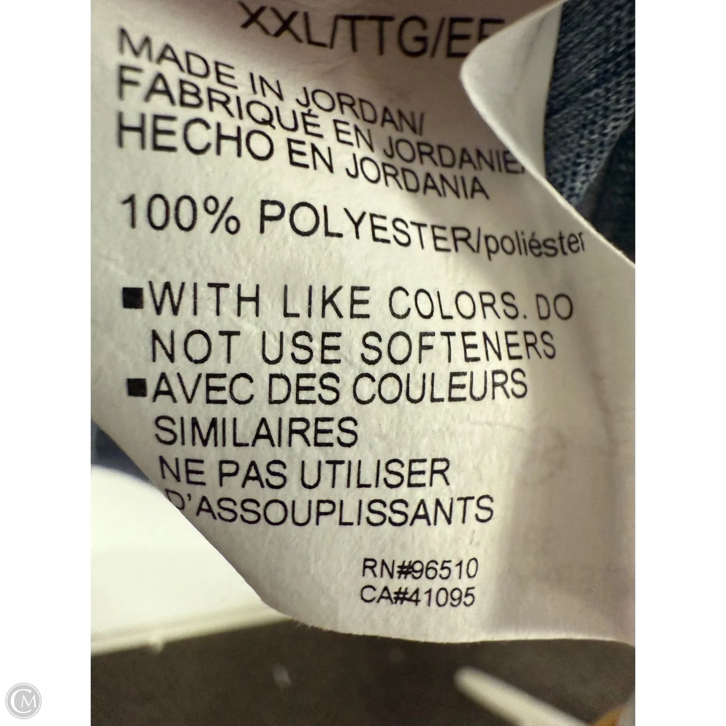 Athletic Top Short Sleeve By Under Armour In Blue, Size: Xxl