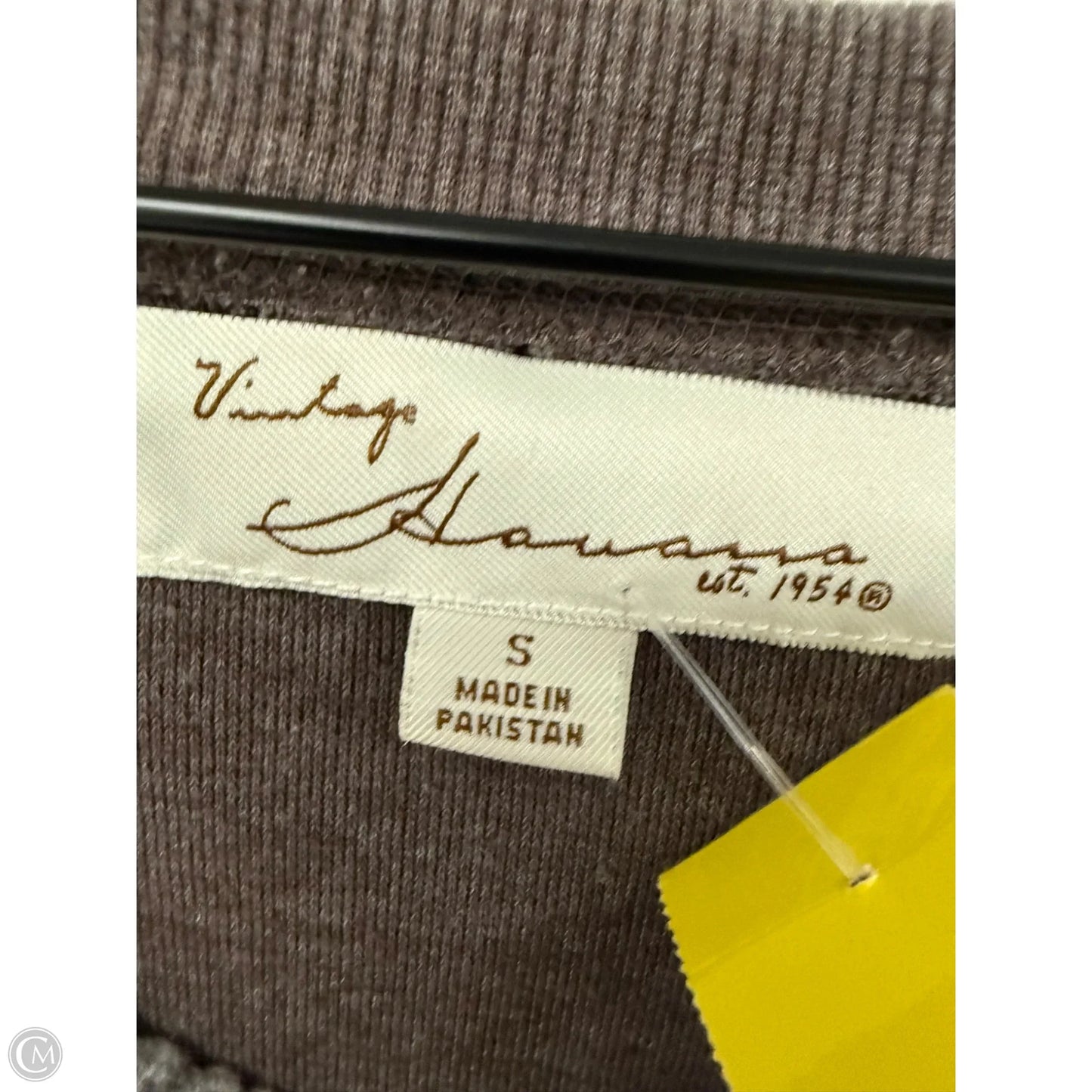 Sweatshirt Crewneck By Vintage Havana In Brown, Size: S