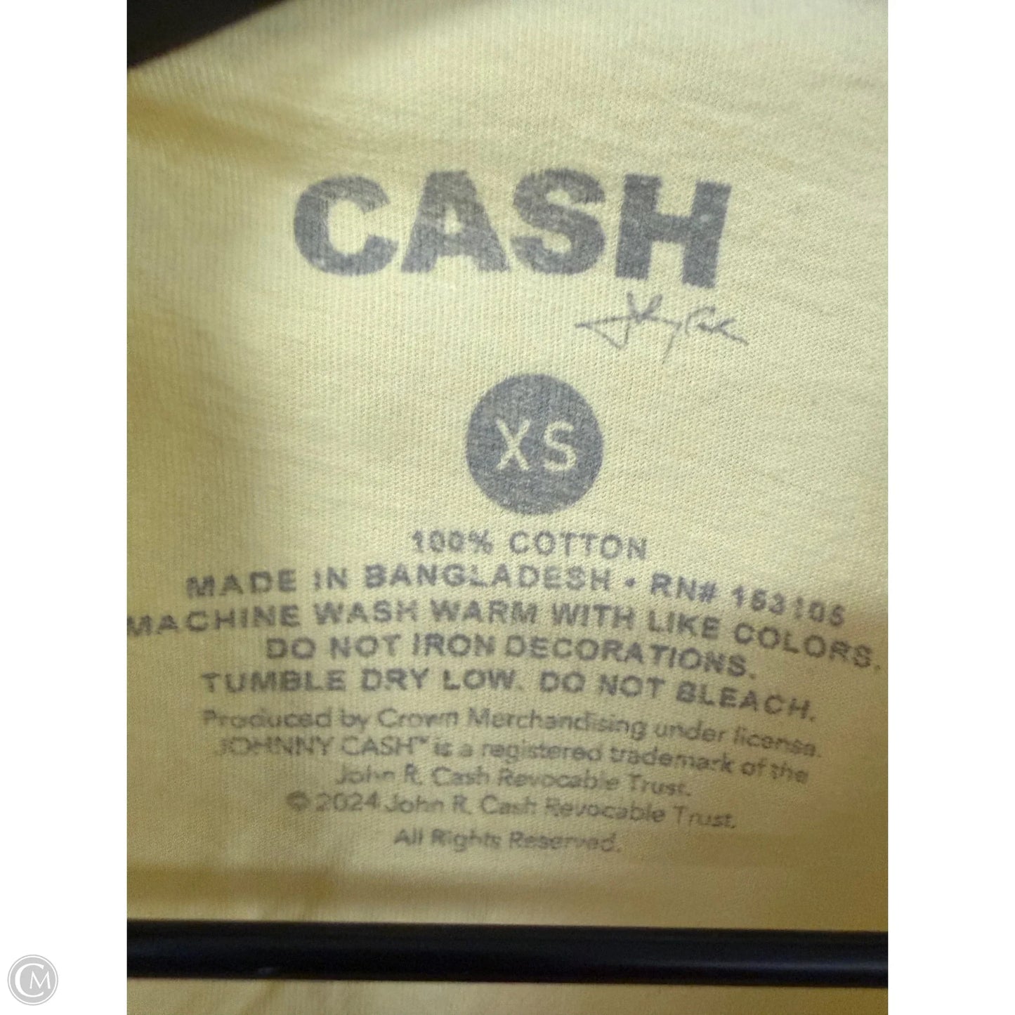 Top Short Sleeve By Cmc In Yellow, Size: Xs