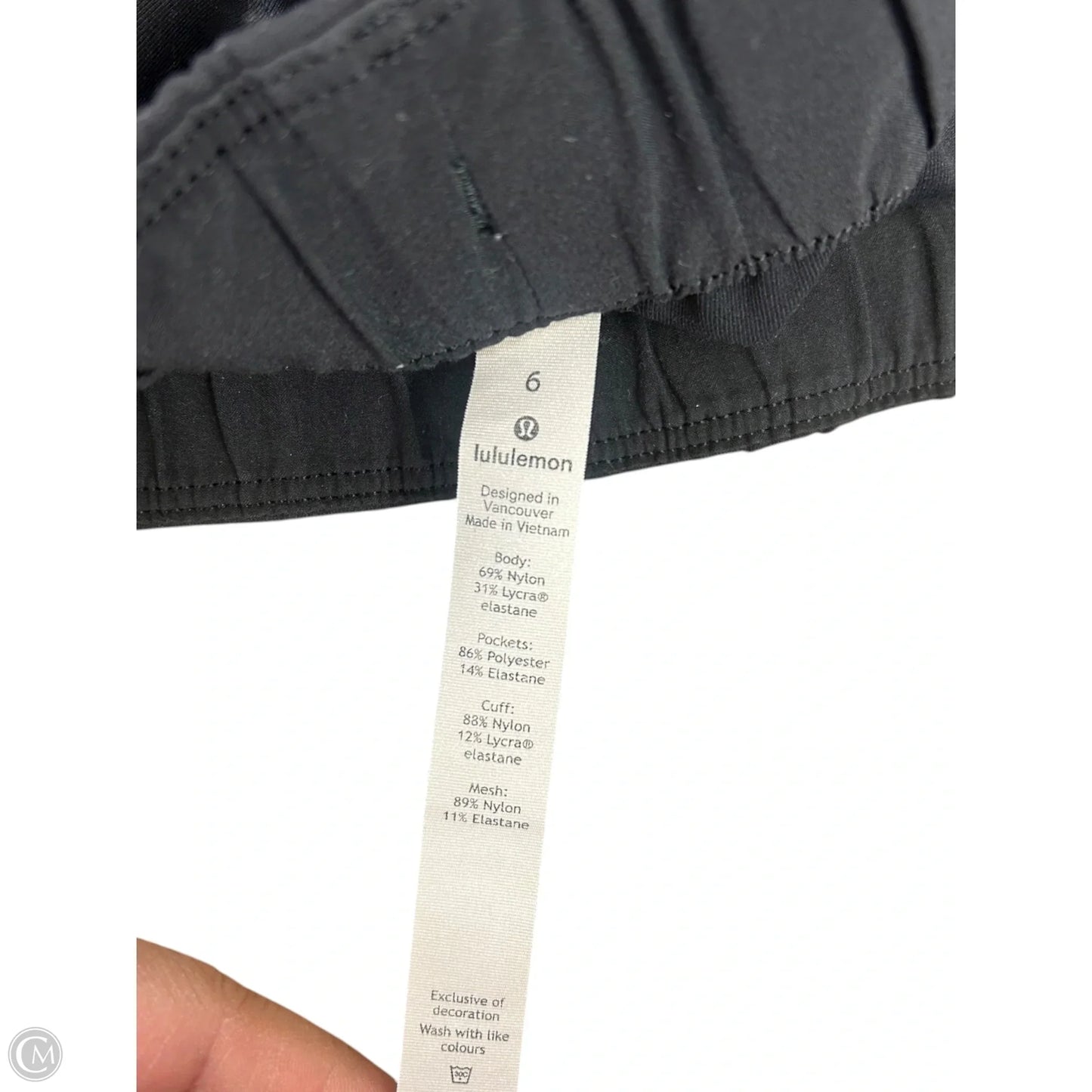 Athletic Pants By Lululemon In Black, Size: 6