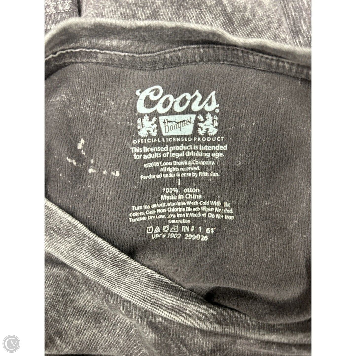 Top Short Sleeve By Clothes Mentor In Grey, Size: L