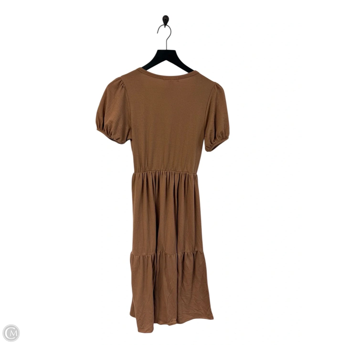 Dress Casual Midi By Caution To The Wind In Brown, Size: M