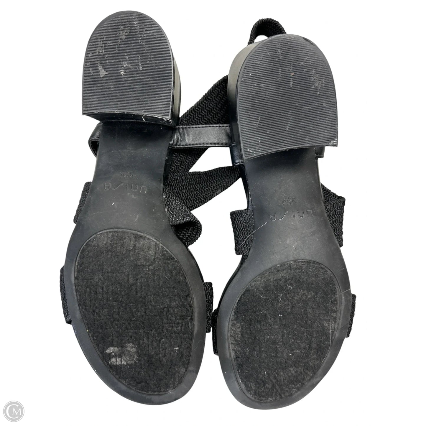 Sandals Heels Block By Unisa In Black, Size: 8.5