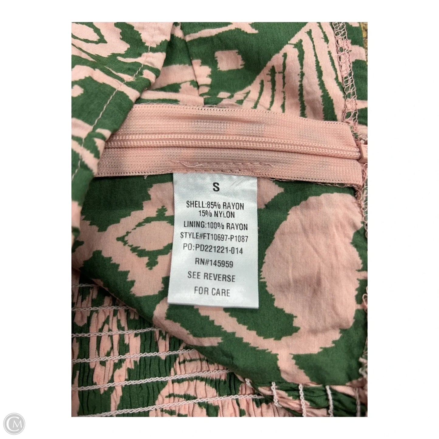 Skirt Set 2pc By Dress Forum In Green & Pink, Size: S