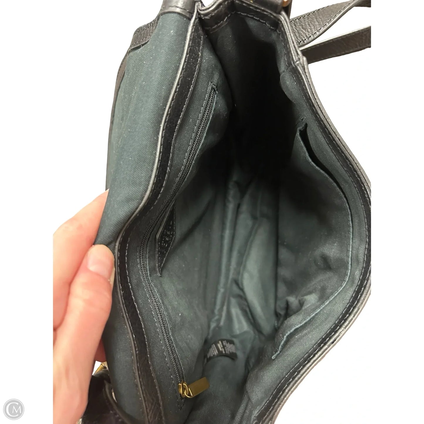 Crossbody Leather By Fossil, Size: Medium