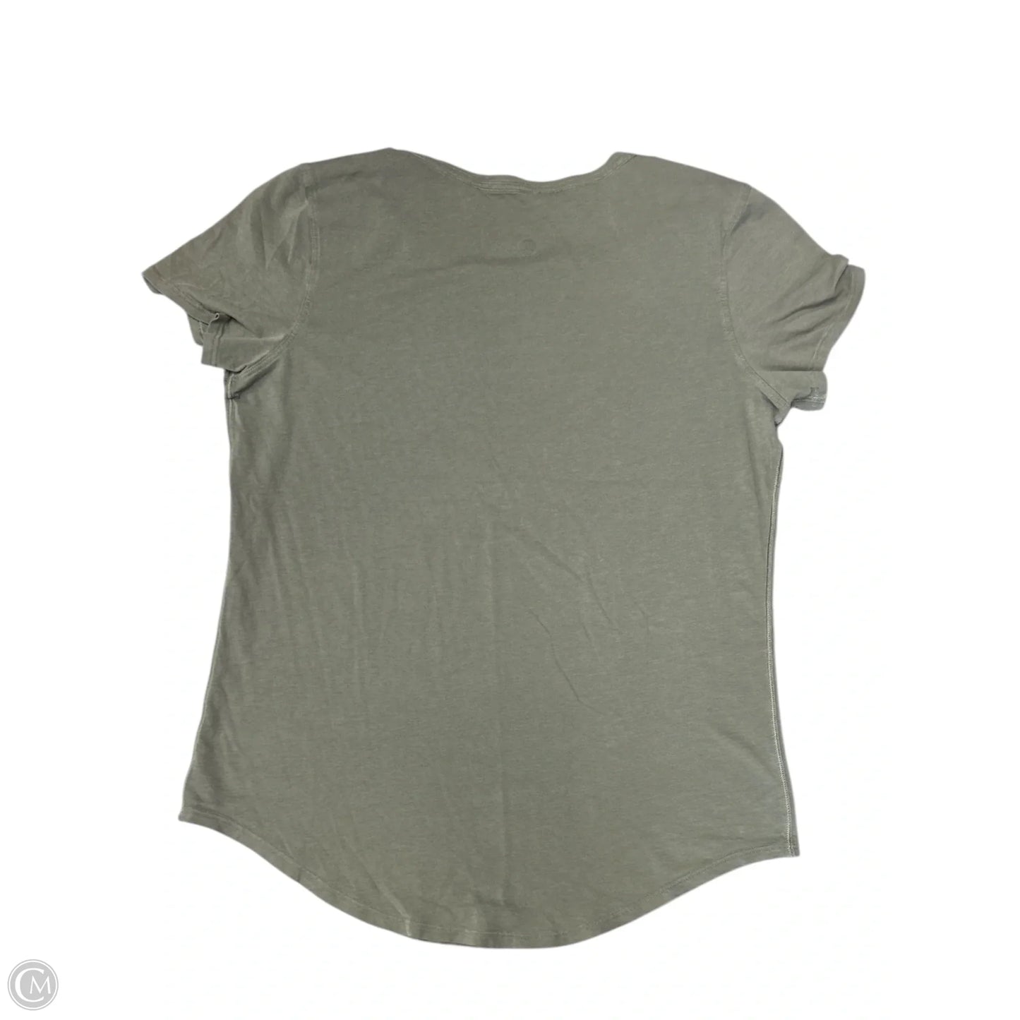Athletic Top Short Sleeve By Lululemon In Green, Size: 8