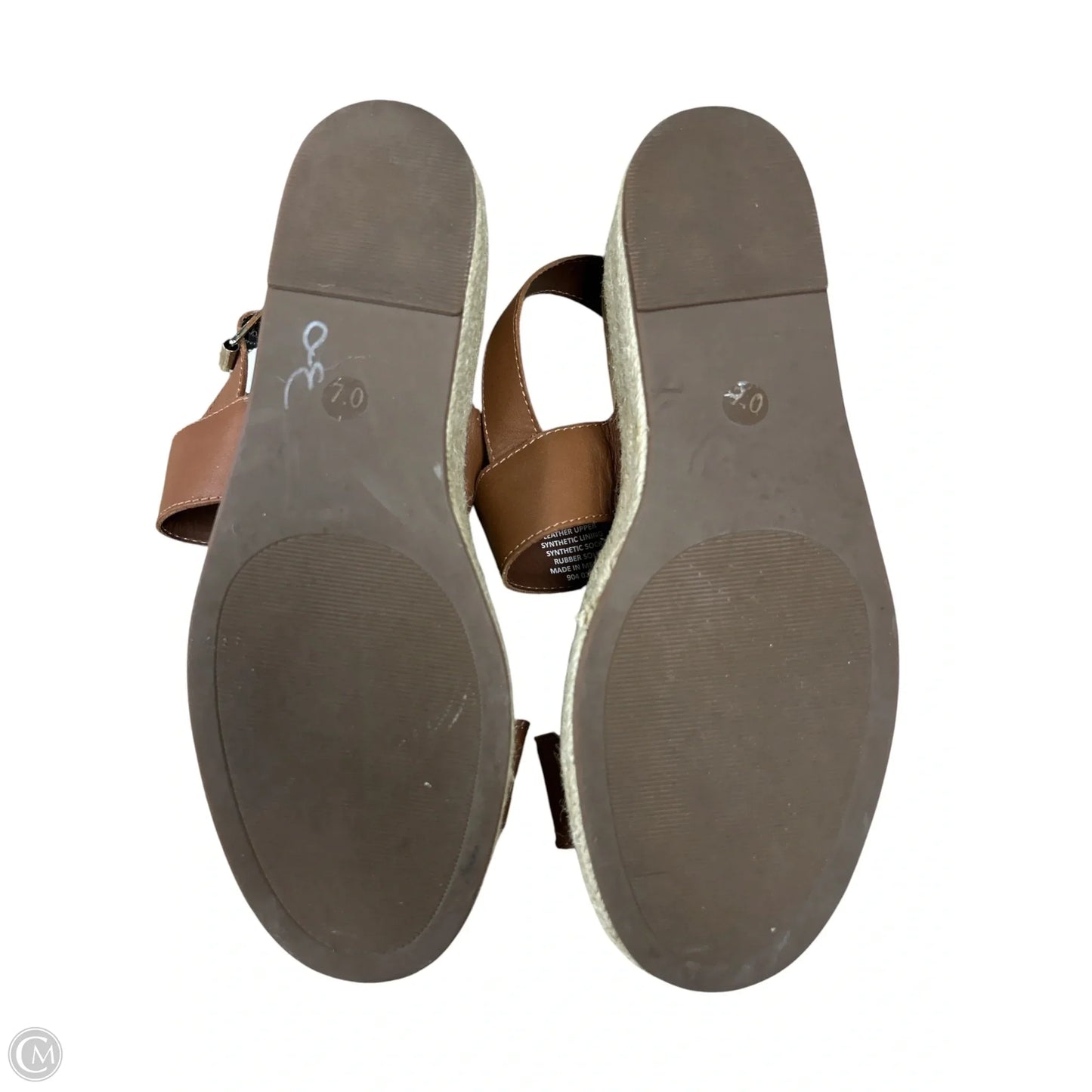 Sandals Heels Platform By Steve Madden In Brown, Size: 7