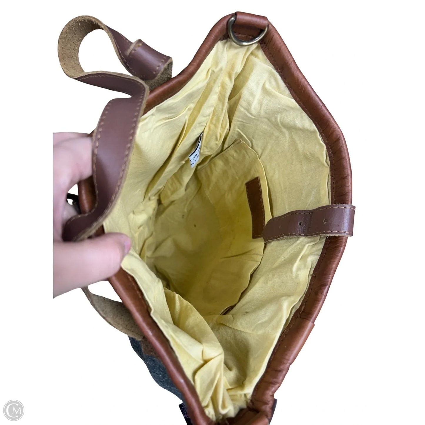 Tote Leather By Clothes Mentor, Size: Large