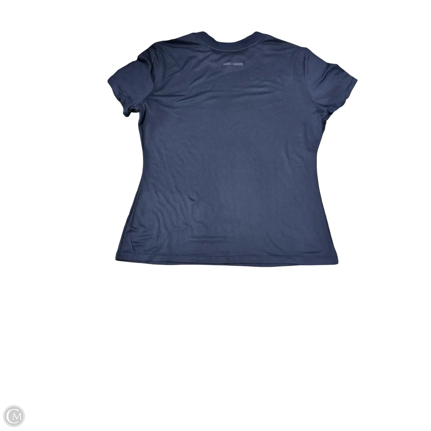Athletic Top Short Sleeve By 7diamonds In Blue, Size: L