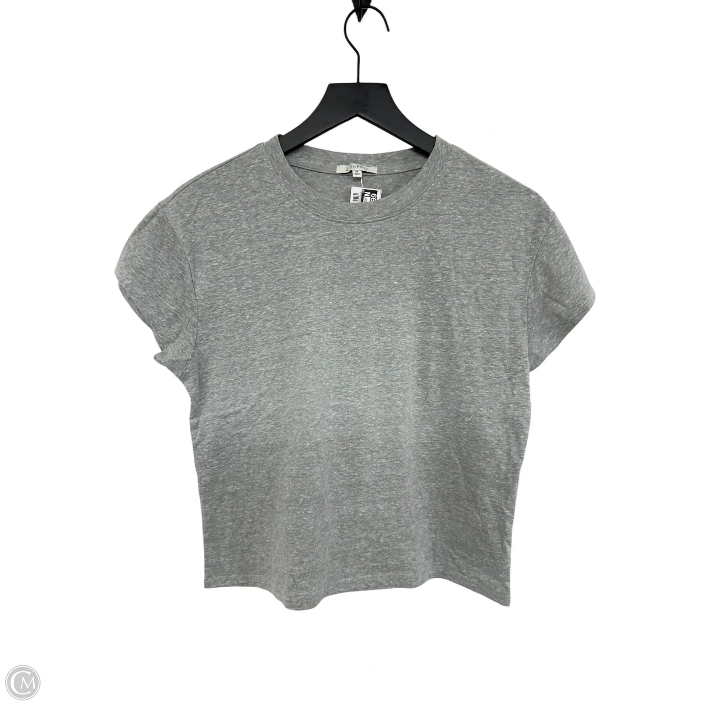 Top Short Sleeve Basic By Z Supply In Grey, Size: M