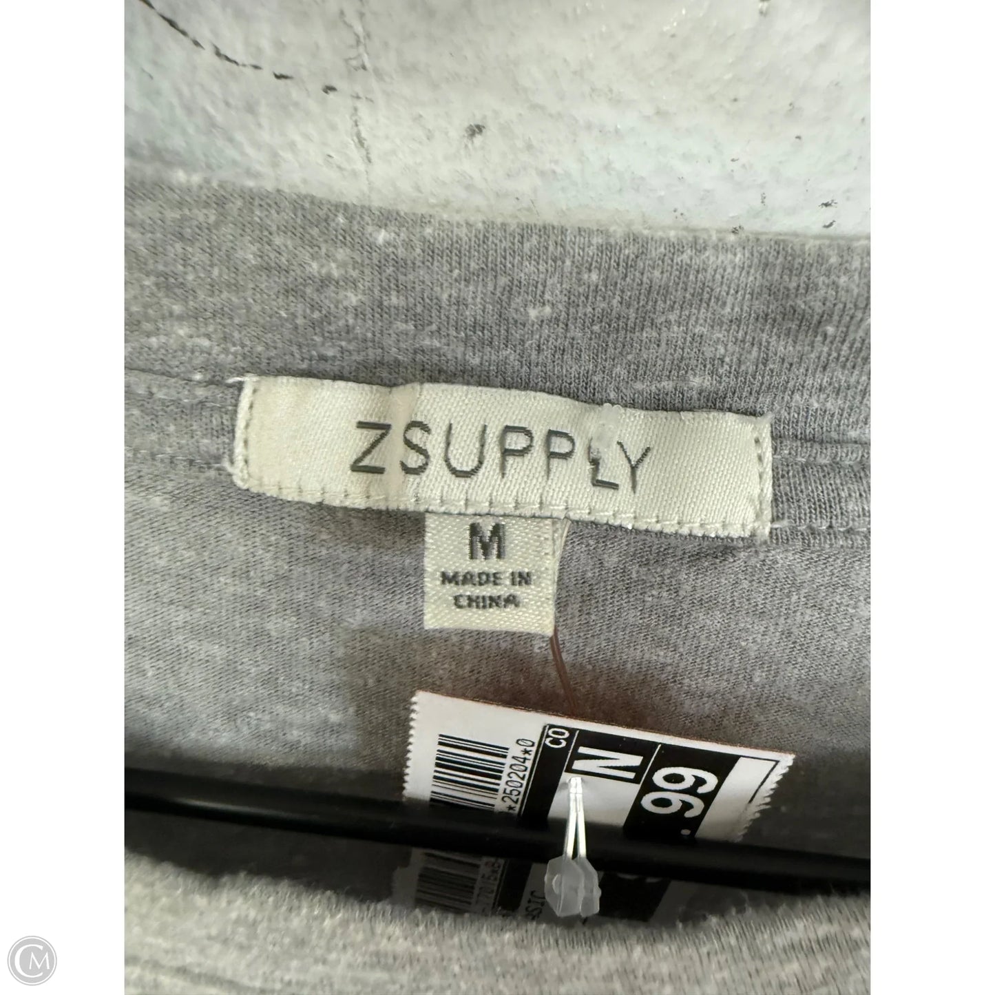 Top Short Sleeve Basic By Z Supply In Grey, Size: M