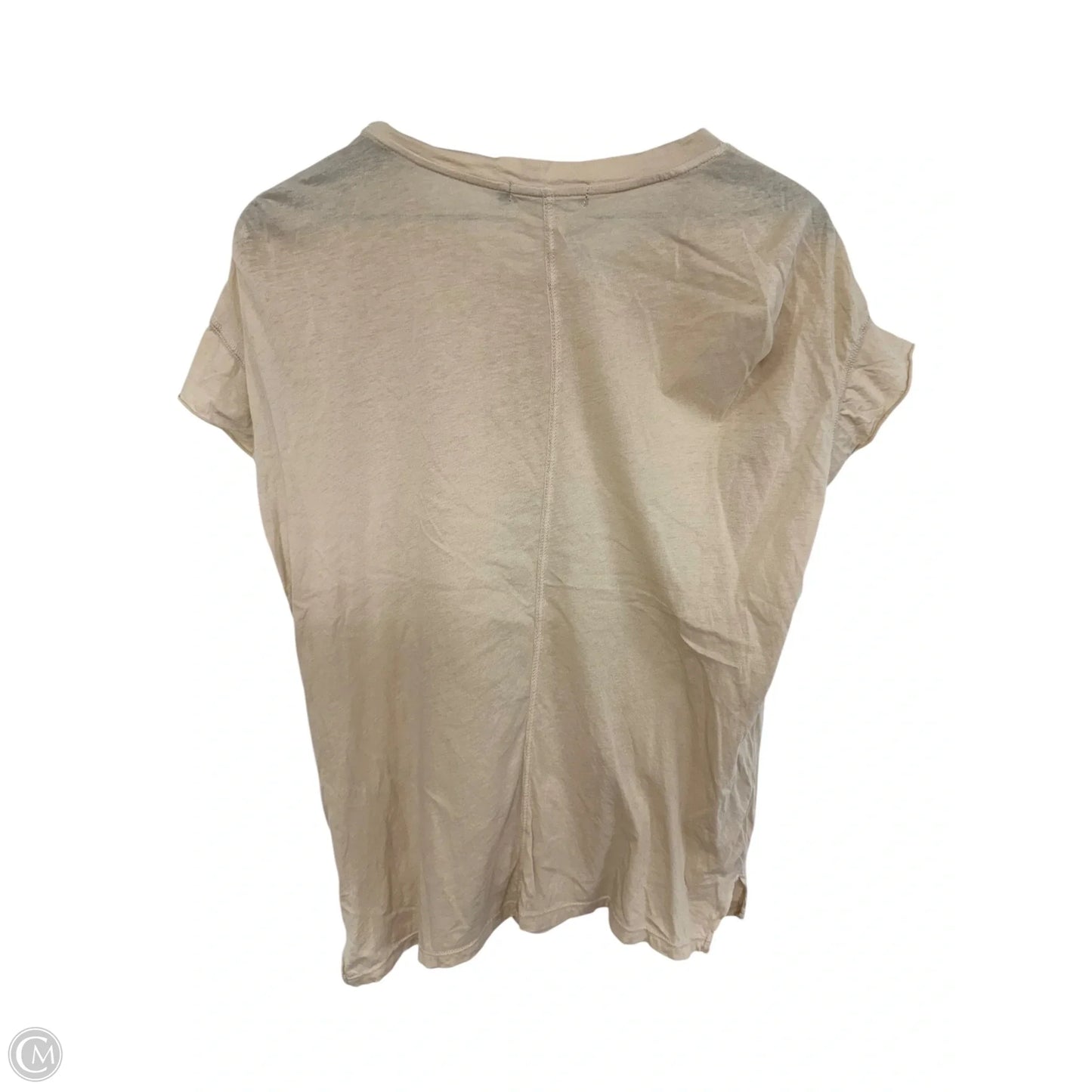 Top Short Sleeve Basic By Junk Food In Beige, Size: S