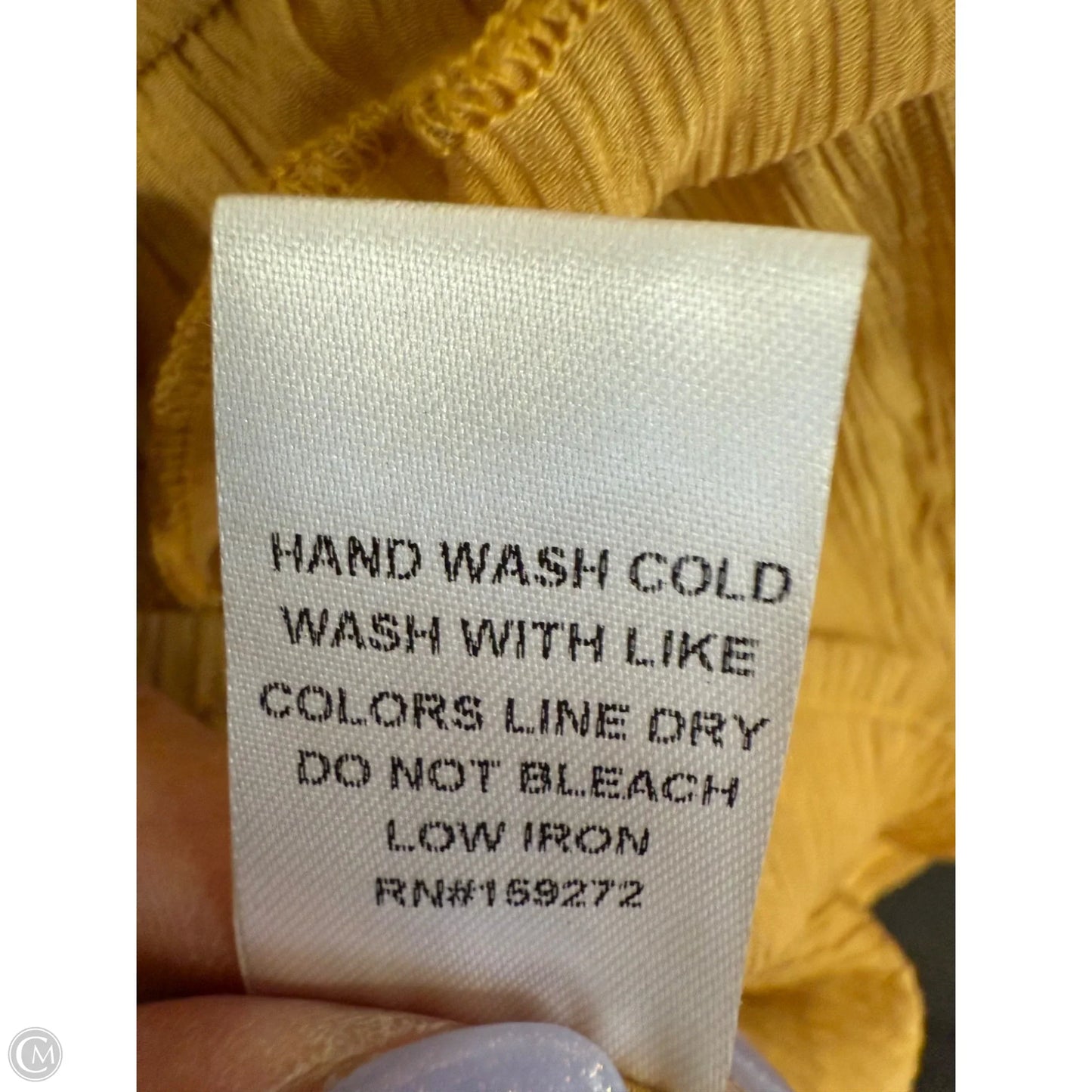 Top Sleeveless Basic By Maurices In Yellow, Size: 1x
