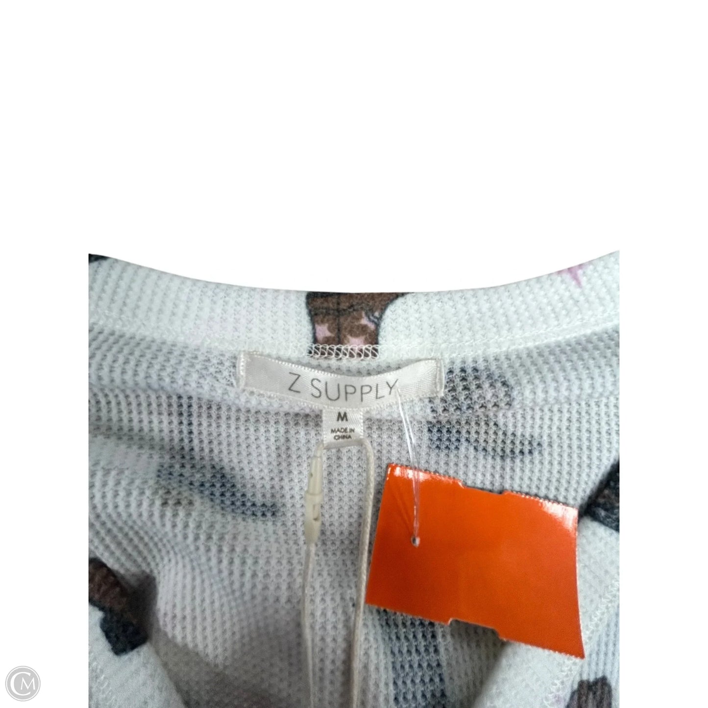 Top Long Sleeve By Z Supply In White, Size: M