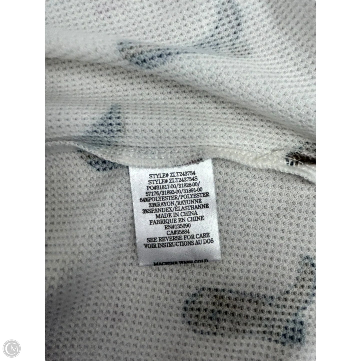 Top Long Sleeve By Z Supply In White, Size: M