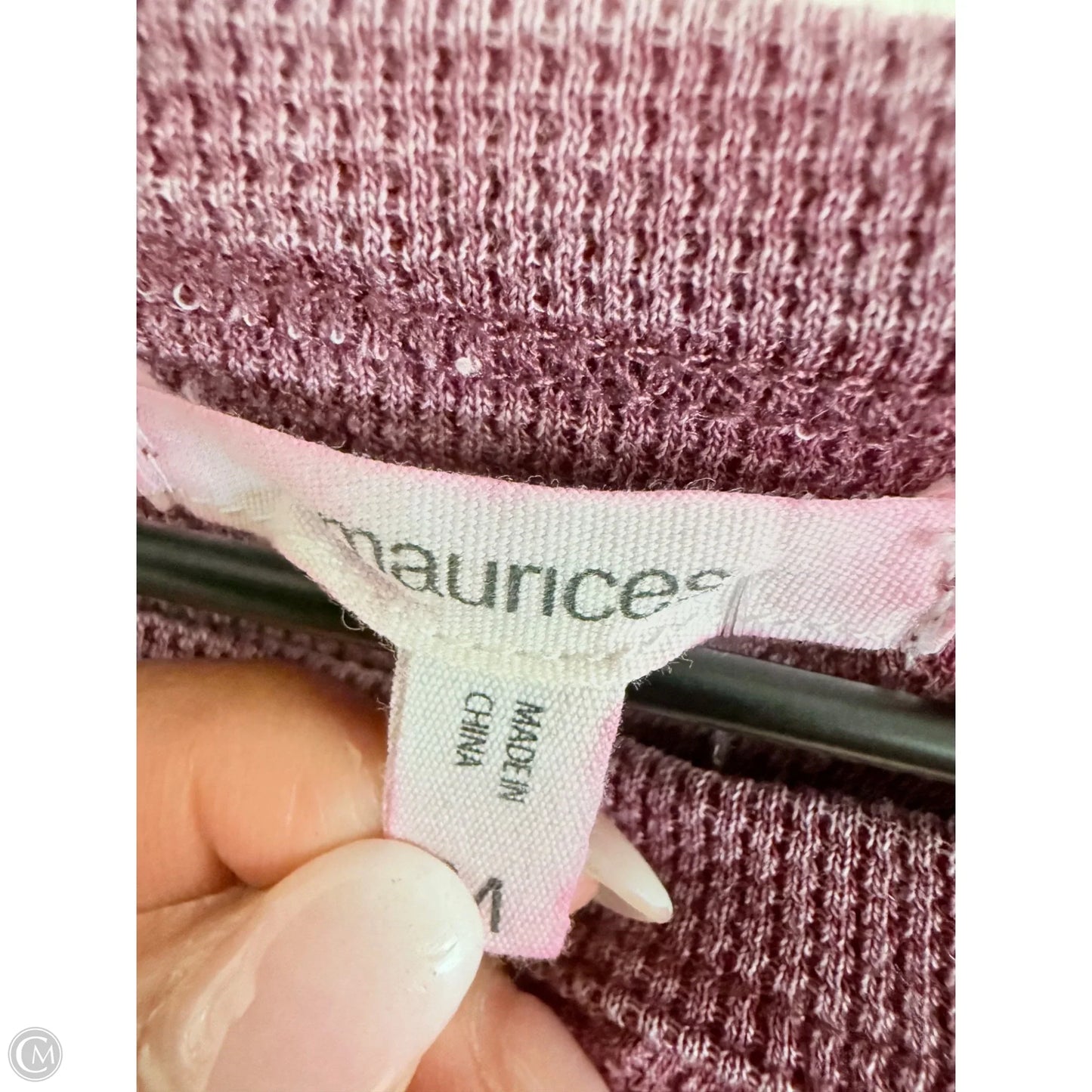 Top Sleeveless Basic By Maurices In Maroon, Size: M