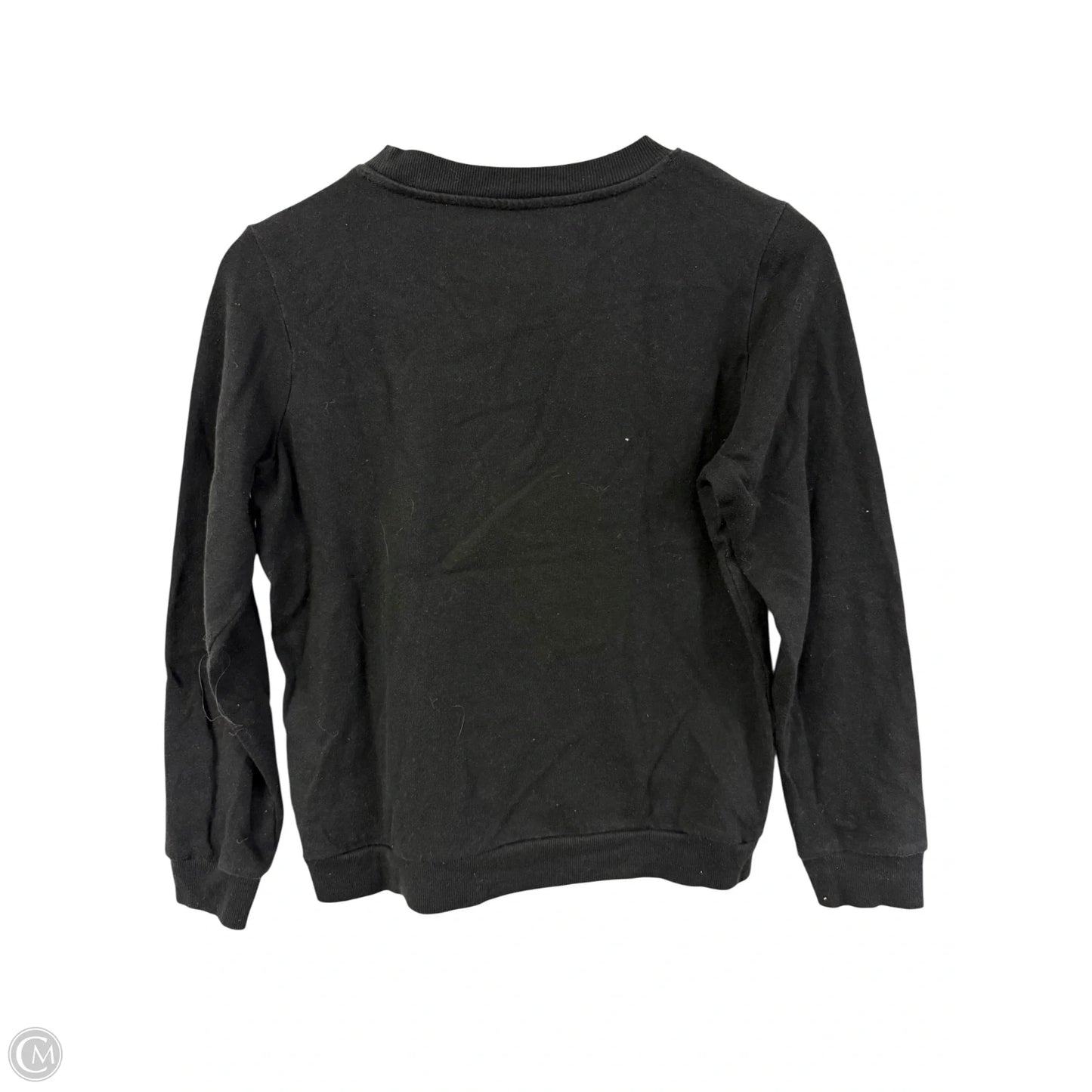 Sweatshirt Crewneck By Clothes Mentor In Black, Size: Xs