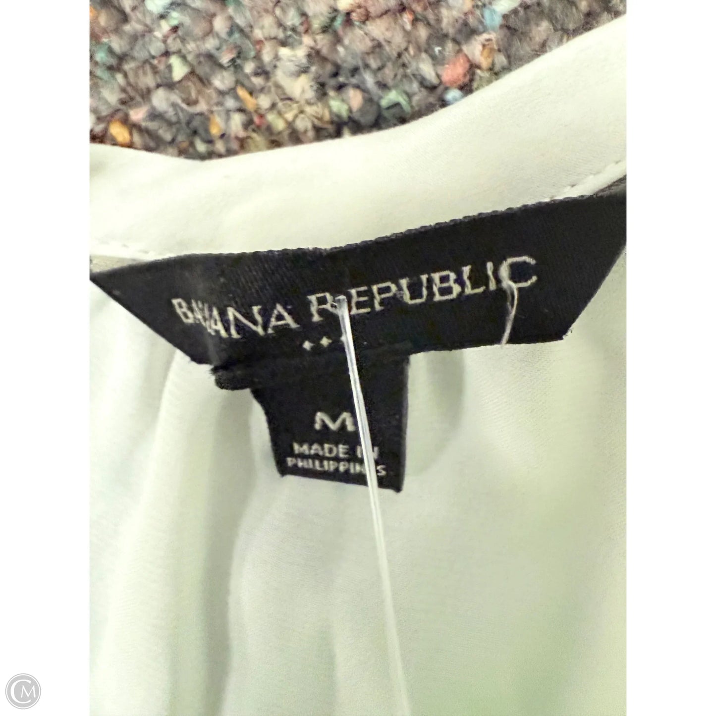 Top Sleeveless By Banana Republic In White, Size: M