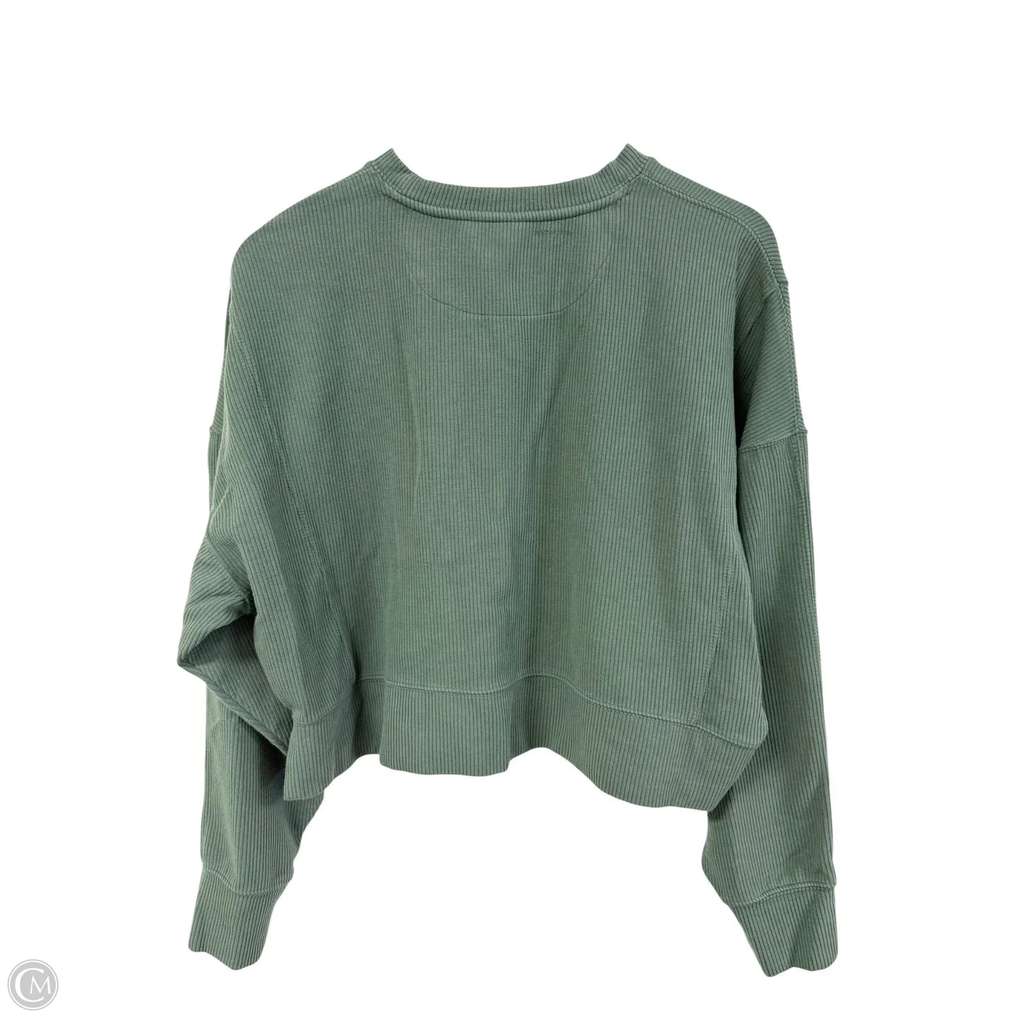 Athletic Top Long Sleeve Crewneck By 90 Degrees By Reflex In Green, Size: L