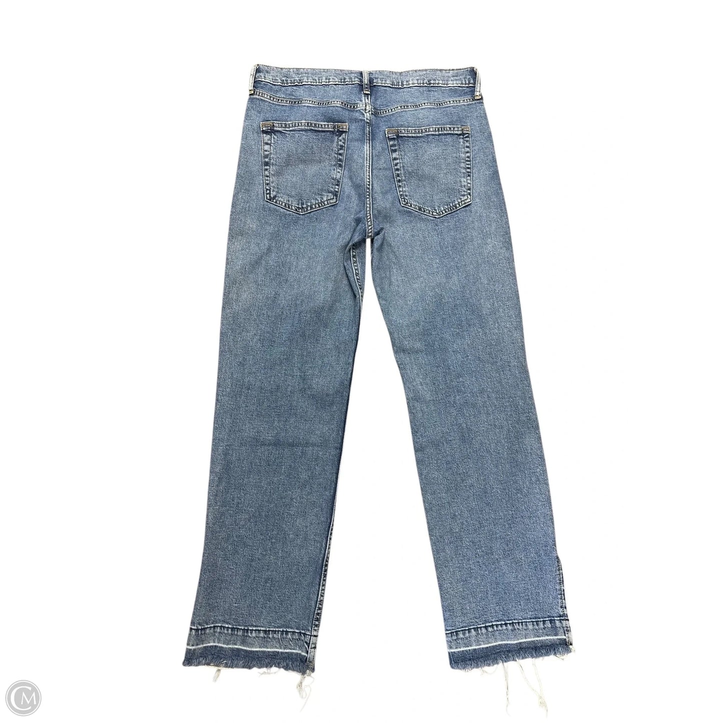 Jeans Straight By Gap In Blue Denim, Size: 8