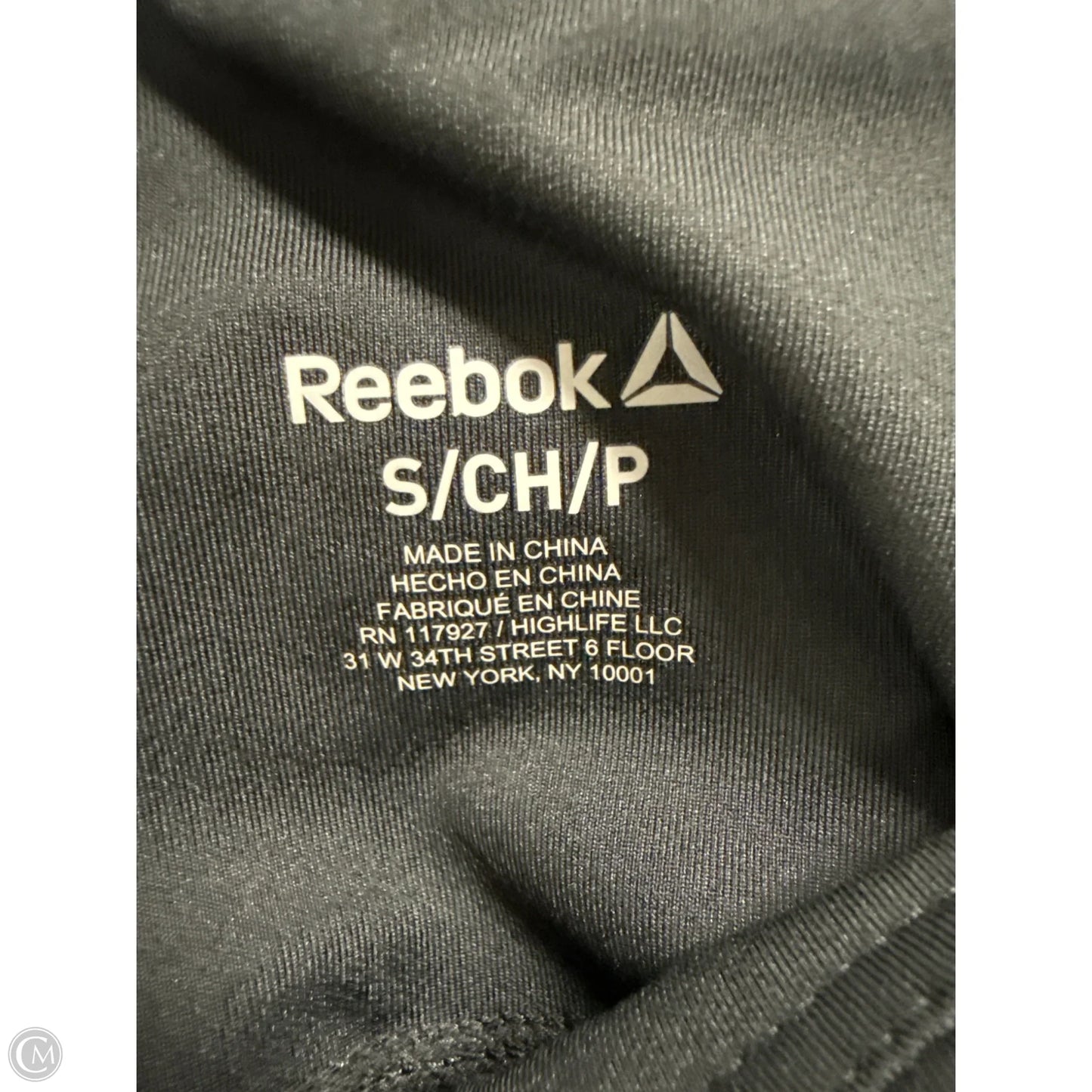 Athletic Leggings By Reebok In Black, Size: S