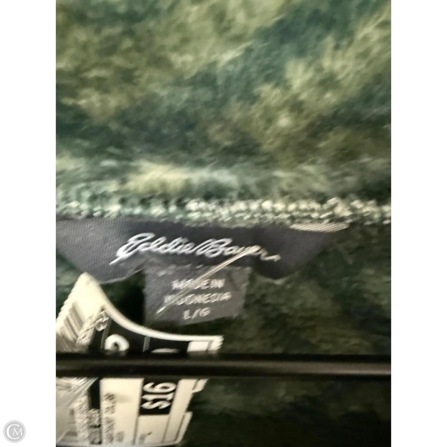 Sweatshirt Collar By Eddie Bauer In Green, Size: L