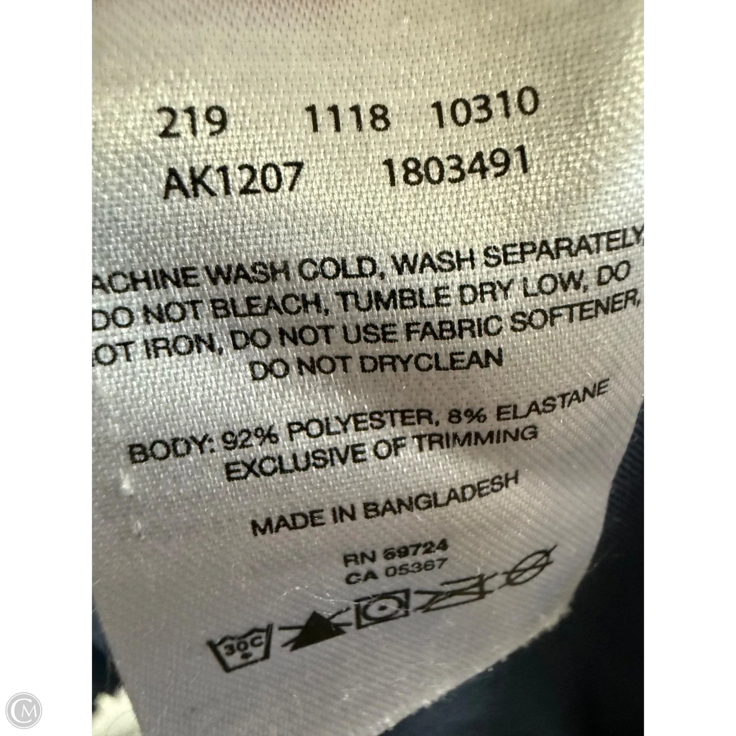 Athletic Top Long Sleeve Hoodie By Columbia In Navy, Size: L