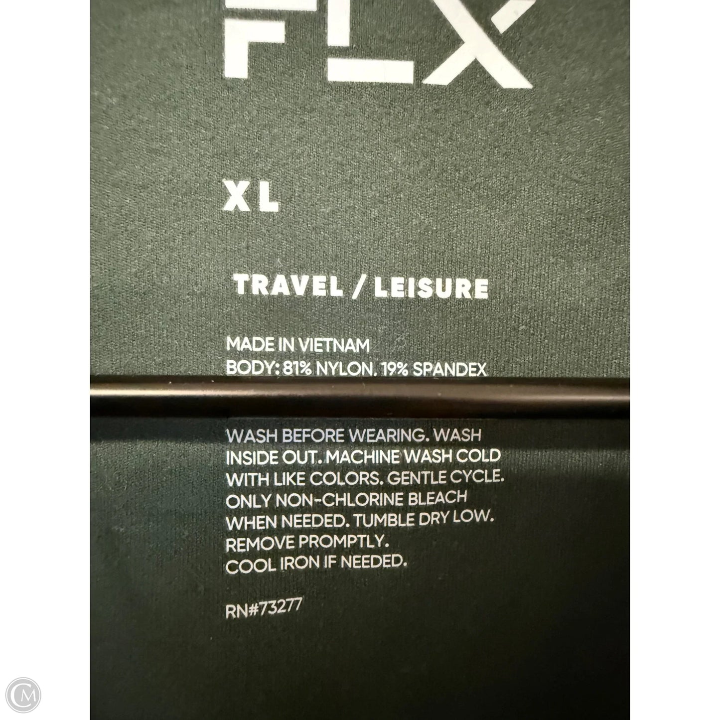 Athletic Top Long Sleeve Collar By Flx In Green, Size: Xl