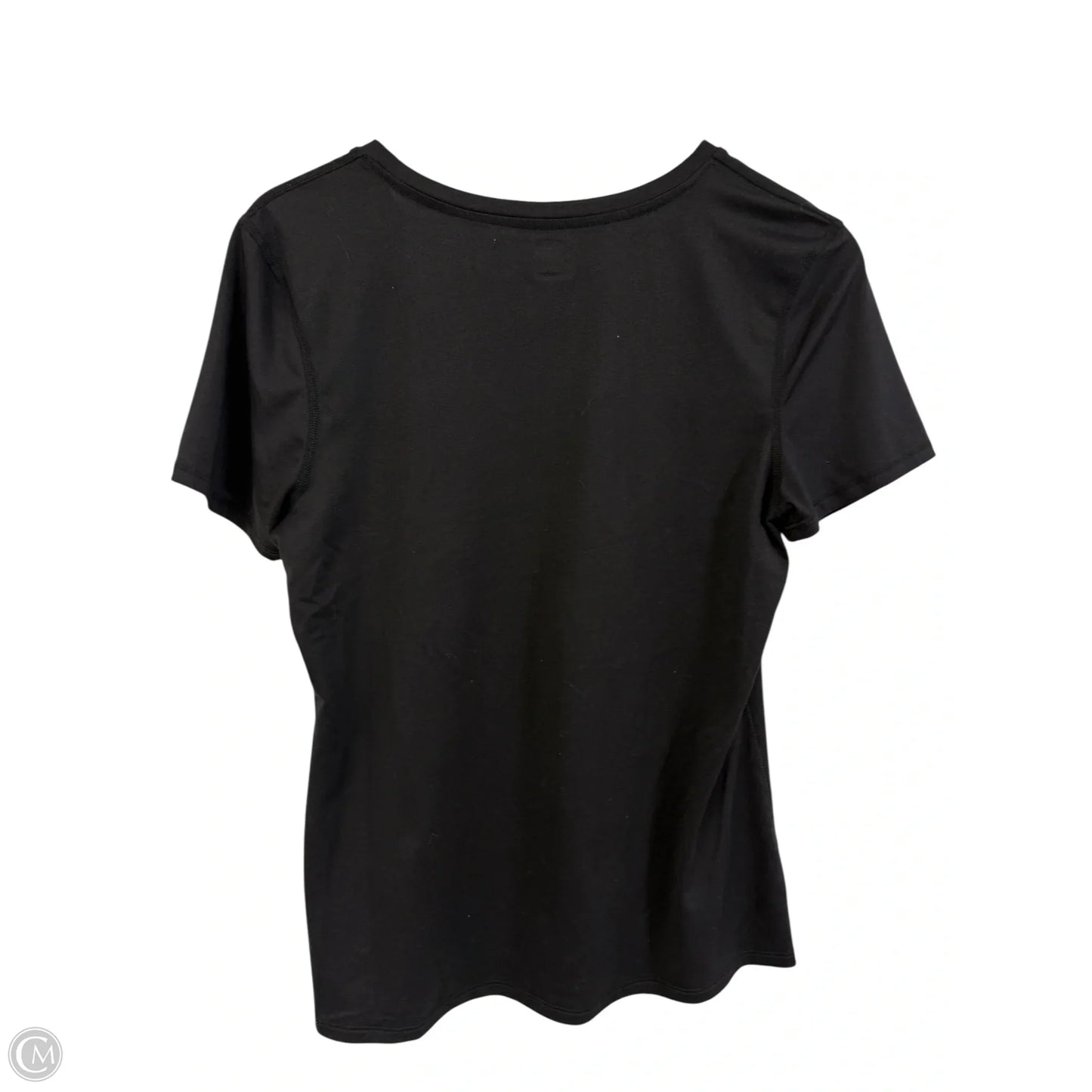 Athletic Top Short Sleeve By Athletic Works In Black, Size: M
