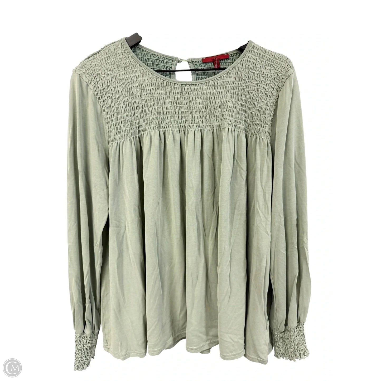 Top Long Sleeve By Bke In Green, Size: Xl