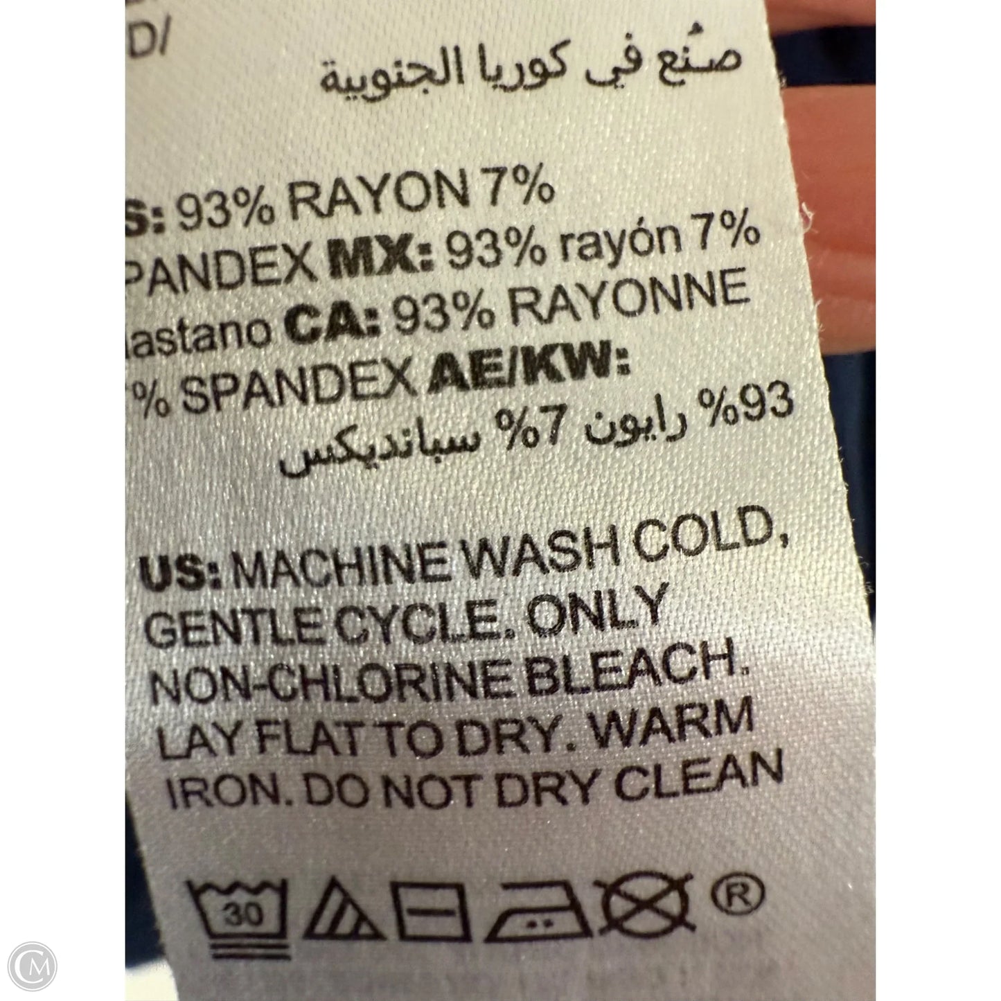 Top Long Sleeve Basic By Chicos In Navy, Size: S