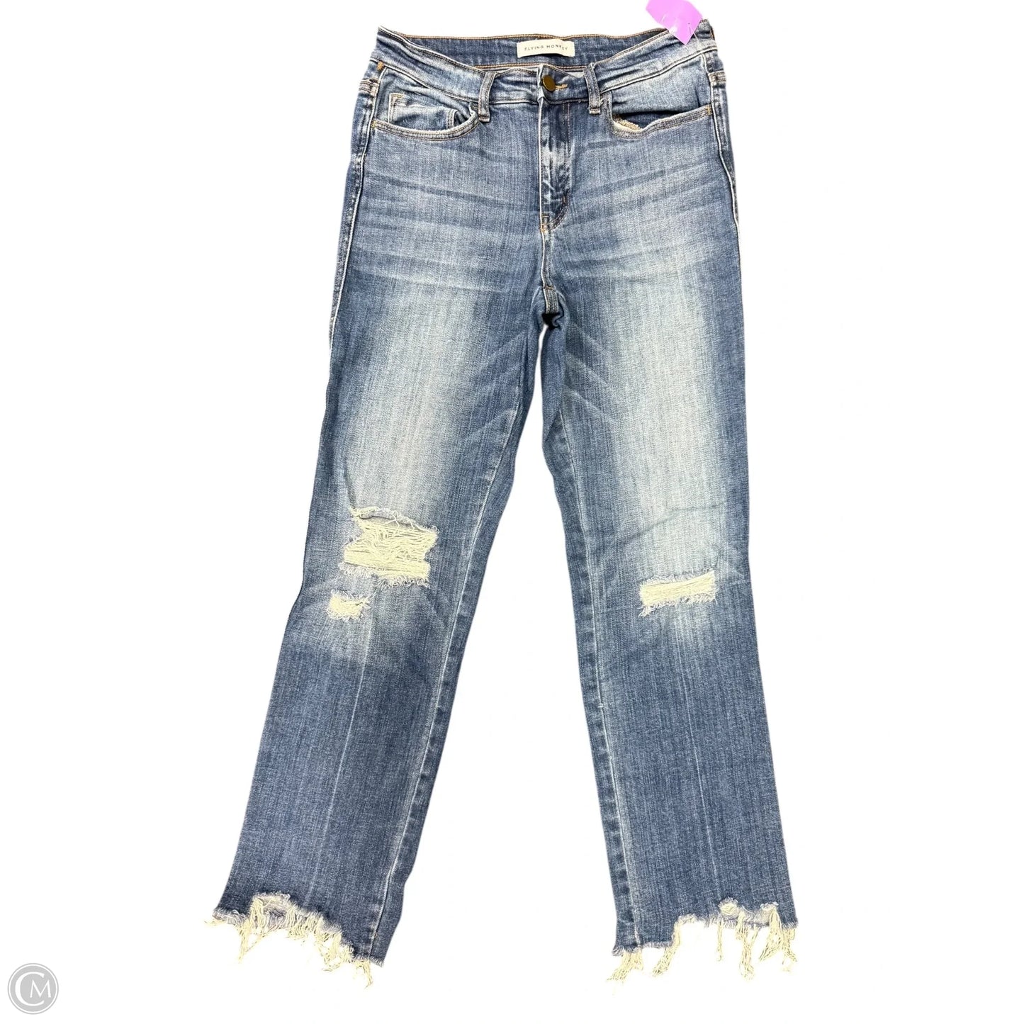 Jeans Straight By Flying Monkey In Blue Denim, Size: 6