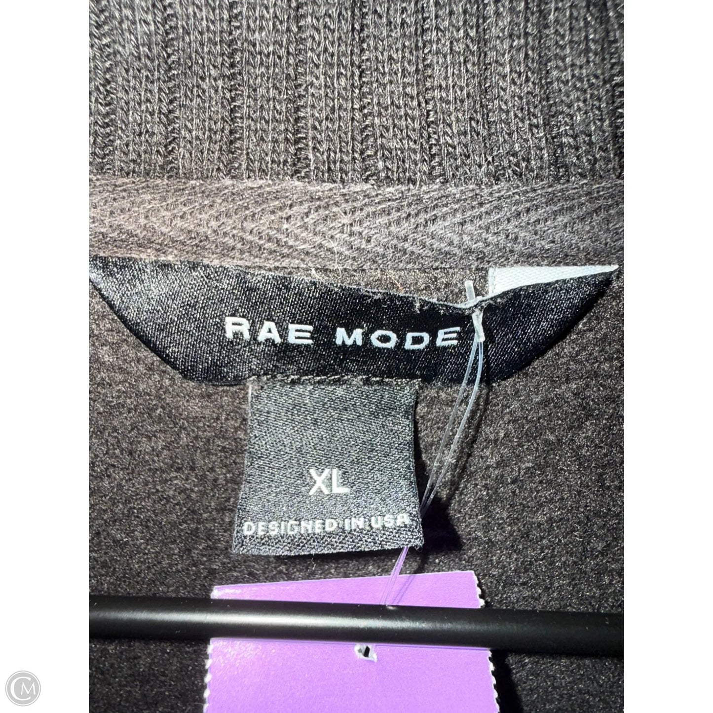 Sweatshirt Collar By Clothes Mentor In Black, Size: Xl