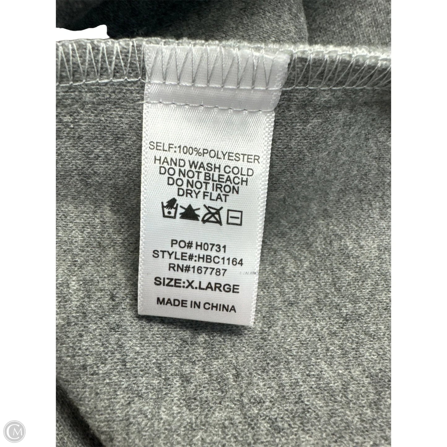 Coat Peacoat By Cme In Grey, Size: Xl